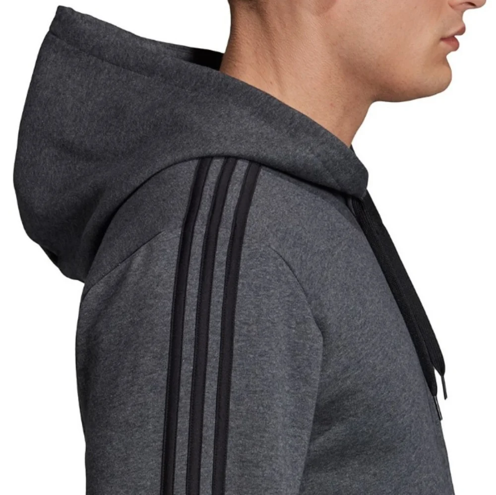 Men's Adidas Essentials 3-Stripe Fleece Hoodie - Size XL
